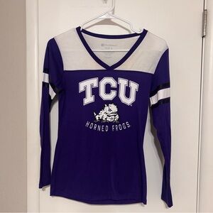 Purple TCU Horned Frogs Long Sleeve Shirt
